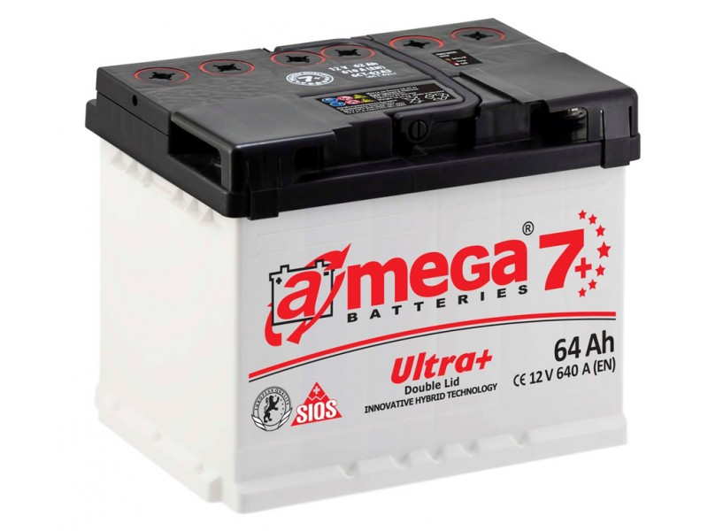 Аккумулятор A-mega Ultra+  64 R+ 640 A (EN) 